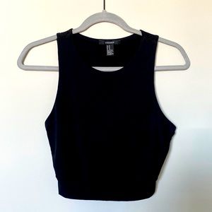Forever 21 crop top. Black. Size M (medium).